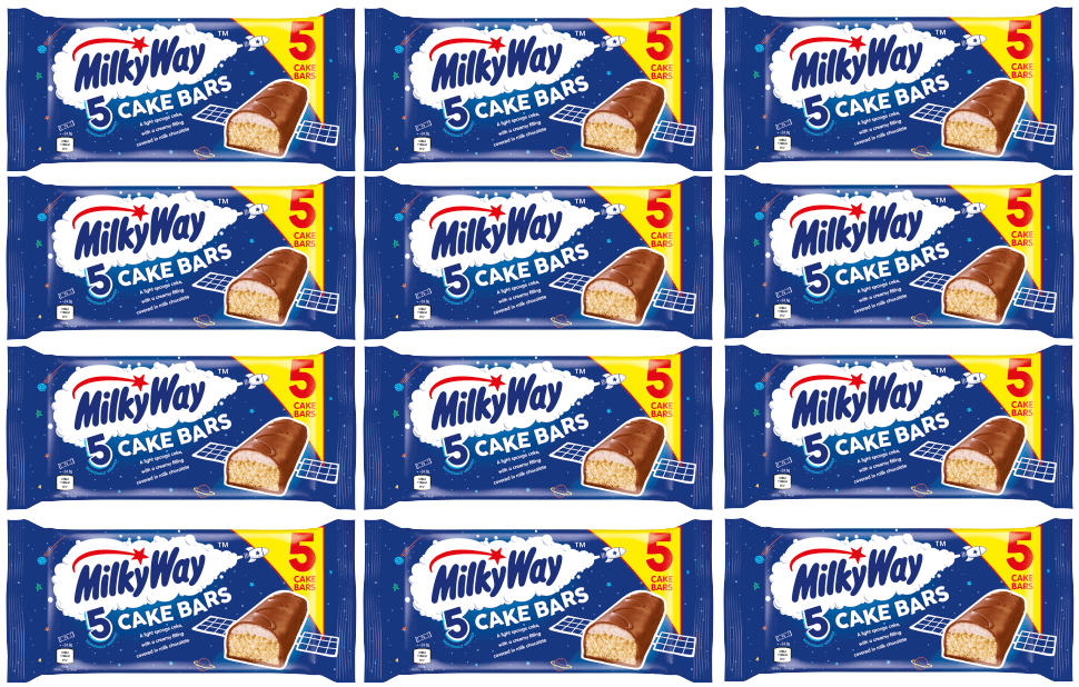 12 X Milky Way Cake Bar 5Pk 123.85G