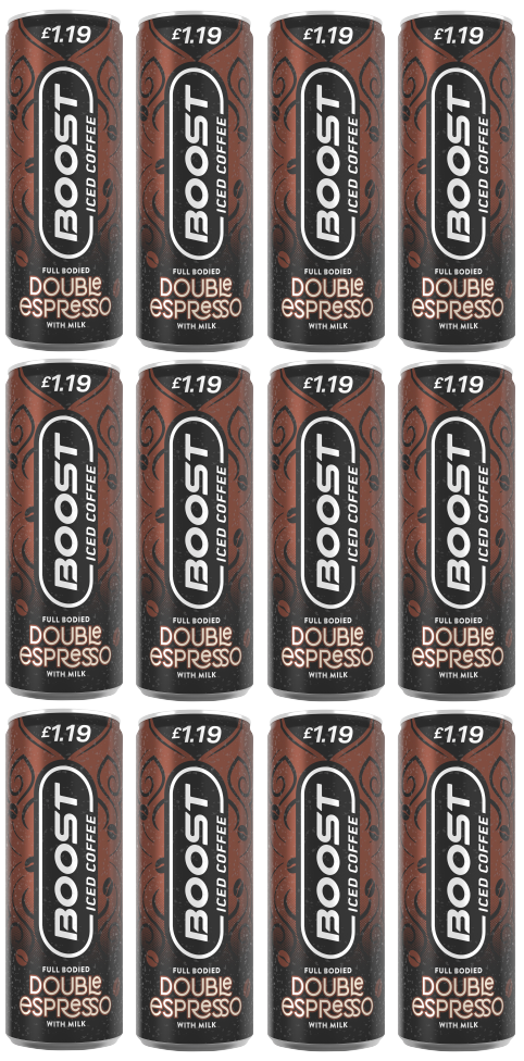 12 x Boost Iced Coffee Double Espresso  - 250Ml