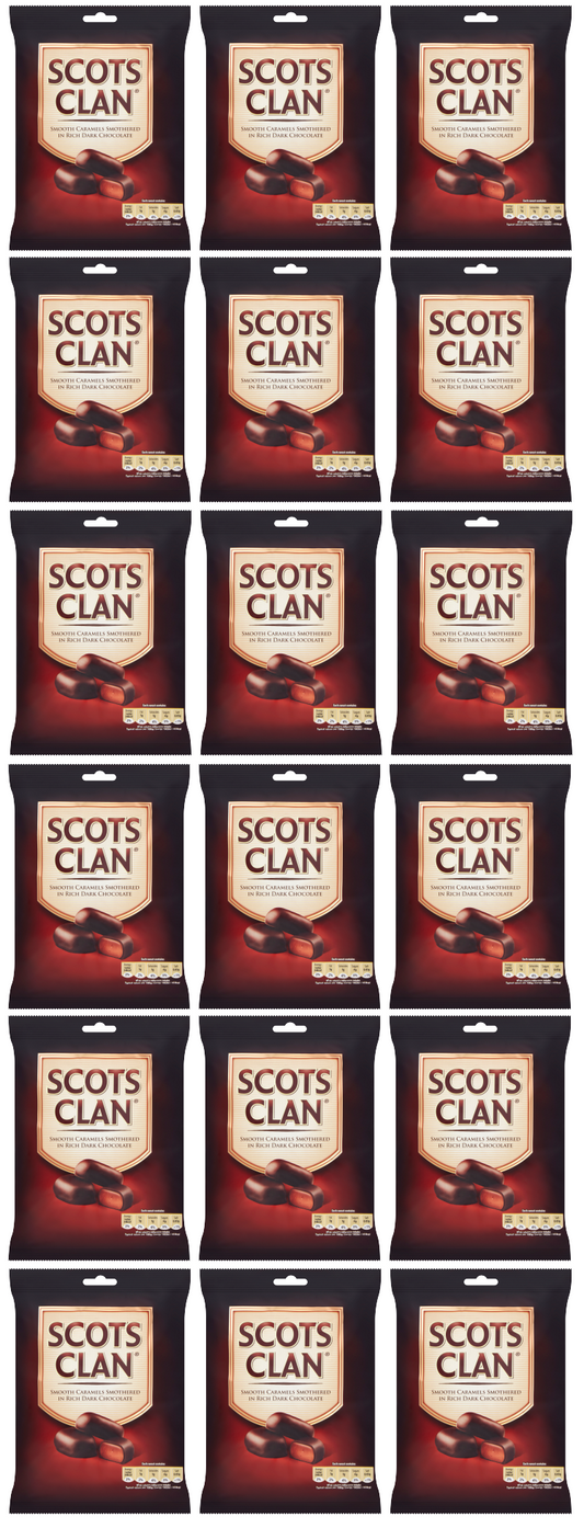 18 x Scots Clan Chocolate Covered Caramels - 135Gm