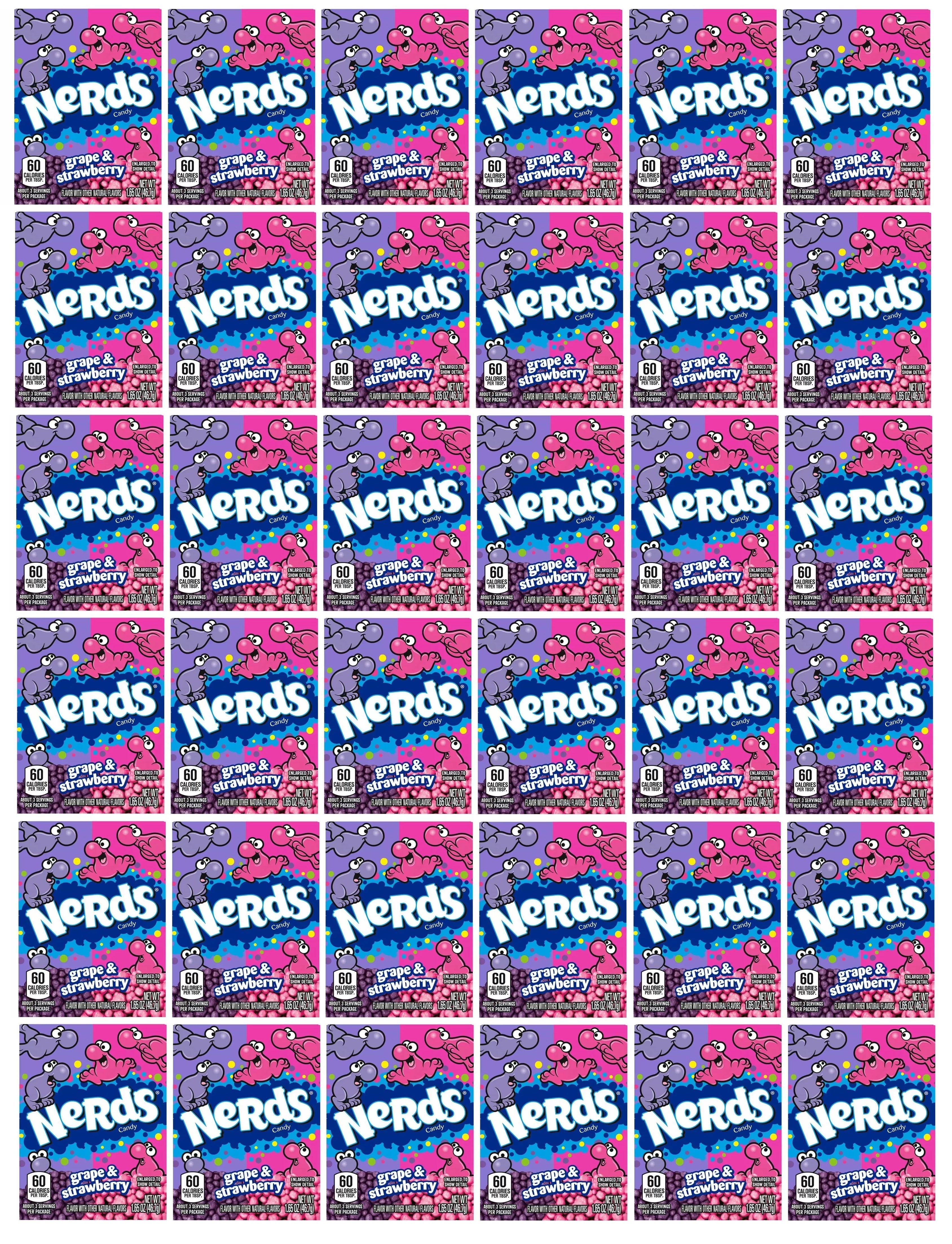 36 x Nerd Grape And Strawberry Impulse Pack - 46.7G