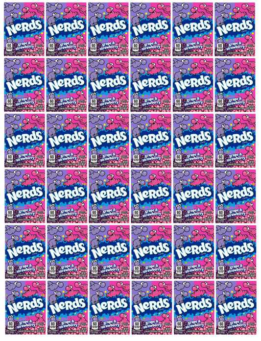 36 x Nerd Grape And Strawberry Impulse Pack - 46.7G