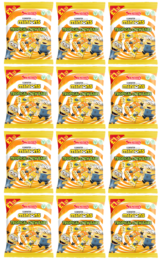 12 x Minions Mini Chew Bar Bag - 120G