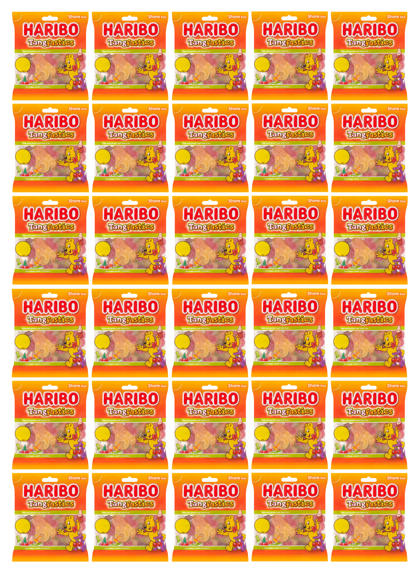 30 x Haribo Tangfastics - 140GM