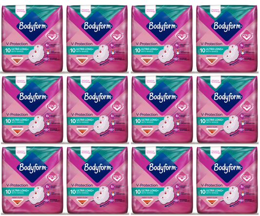 12 x Bodyform Ultra Long - 10 Pack