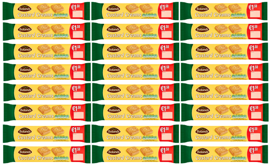 24 x Bolands Custard Creams - 150GM