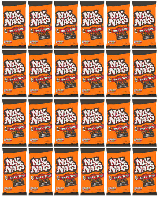 24 X Nik Naks Nice N Spicy 6Pk 6X20GM