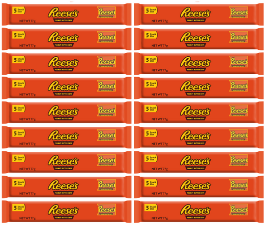 18 X Reese's Peanut Butter Cup 5pk  77G