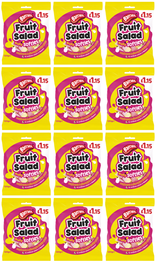 12 X Barratt Fruit Salad Softies 120G