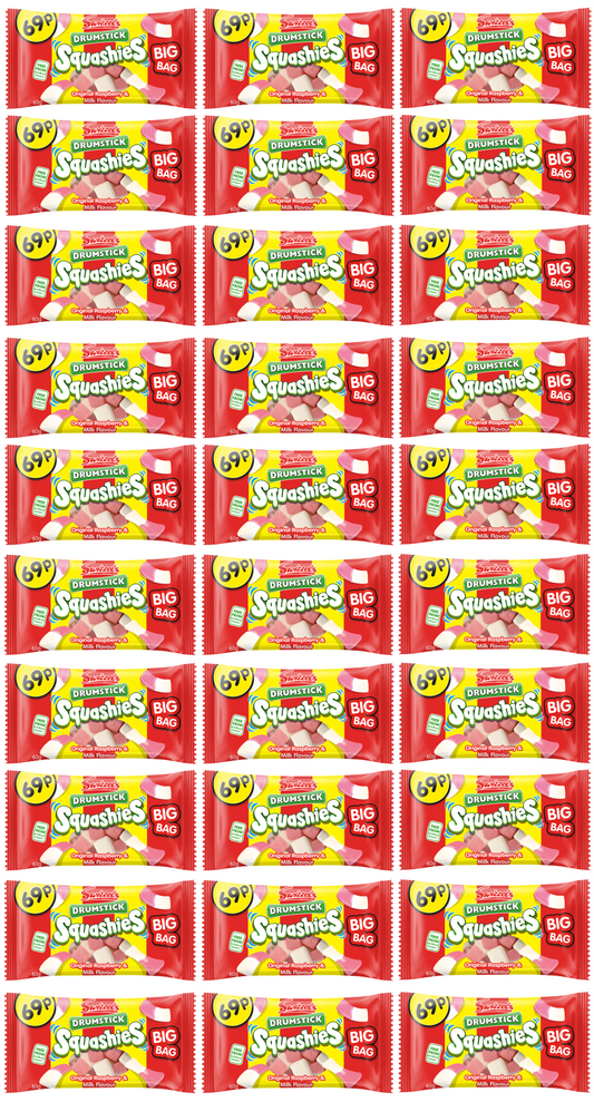 30 X Squashies Drumstick Original 60GM