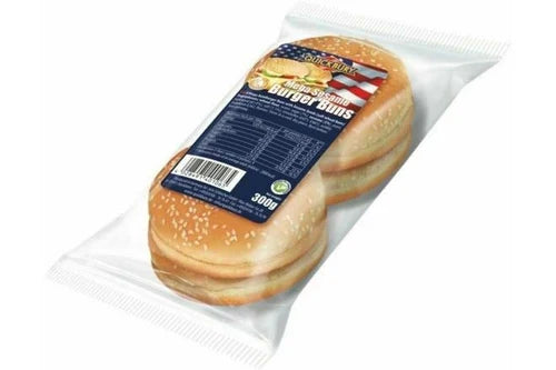 7 x Quickbury Mega Burger 4 Buns Sesame 300G