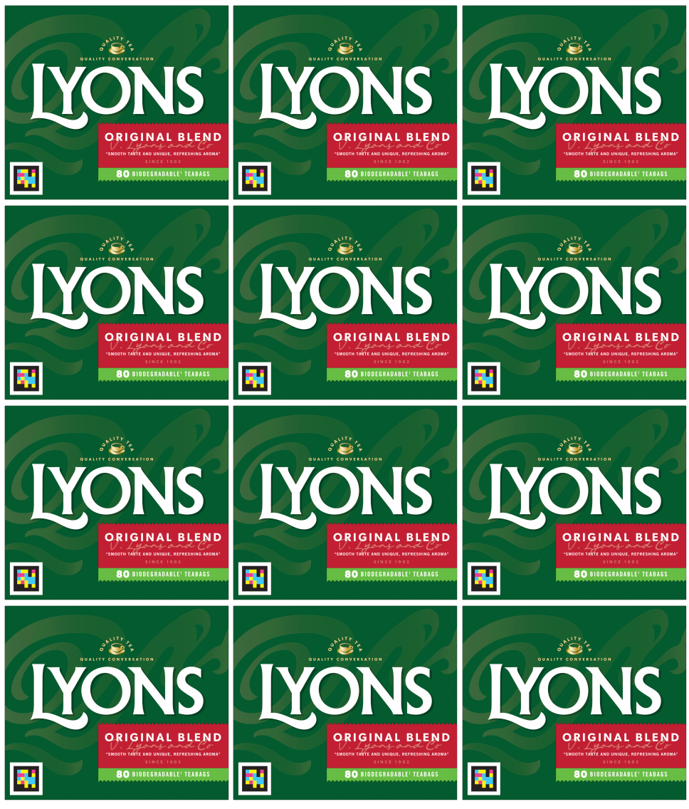 12 x Lyons Tea Original 80's - 232G