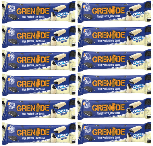 12 X Grenade Carb Killa Bar Oreo White  60GM