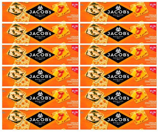12 x Jacobs Cream Cracker - 300GM