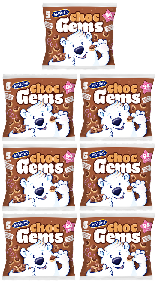 7 x Mcvities Chocolate Gems 5pk - 5X19GM