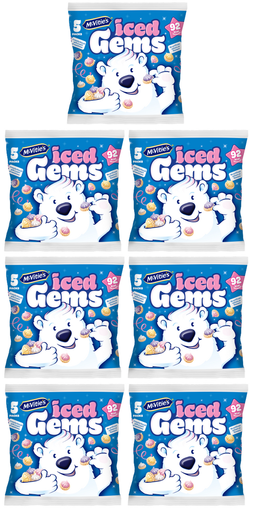 7 x Mcvities Iced Gems 5pk - 5X23GM