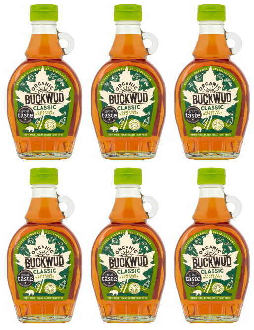 6 x Buckwud Organic Maple Syrup  - 250G