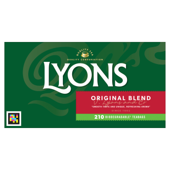 4 x Lyons Tea Original 210's - 609G