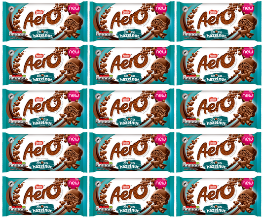 15 x Aero Hazelnut Block - 90GM