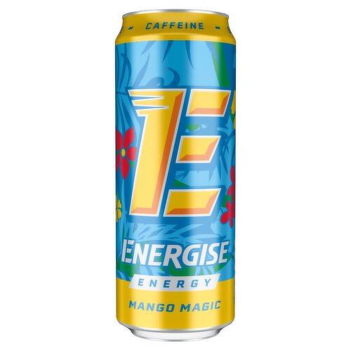 18 x Energise Energy Mango Magic Can 330Ml