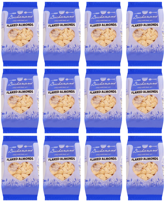 12 x Buchanan Flaked Almonds 100G