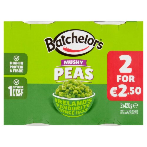 12 x Batchelors Mushy Peas 2 X 420G