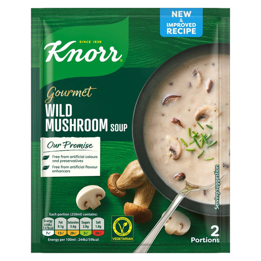 9 x Knorr Gourmet Wild Mushroom Soup 61G