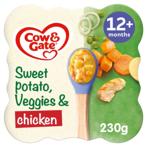 5 x Cow & Gate Plate Sweet Potato Veg & Chicken  - 230G