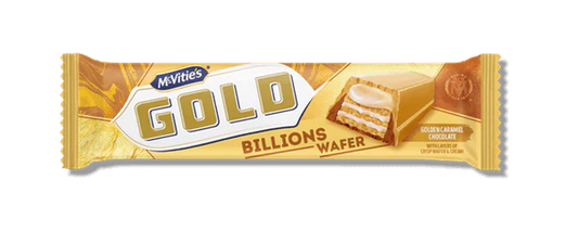 24 x Mcvitie's Gold Billions Wafer Golden Caramel Chocolate 39G
