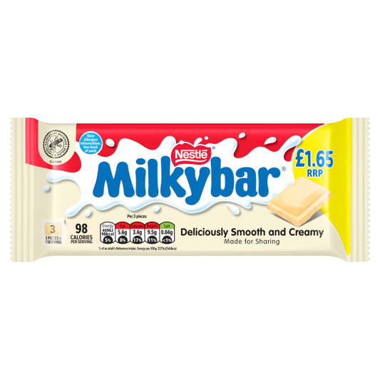 20 x Nestle Milkybar White Large Bar - 90GM