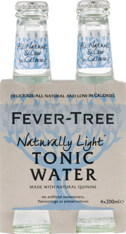 6 x Fever-Tree Naturally Light Tonic Water 4X200Ml