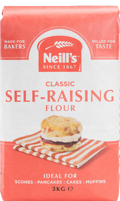 4 x Neills Self Raising Flour 3 Kg