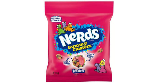 10 x Nerds Gummy Clusters Fruit-Flavour Candy 113G