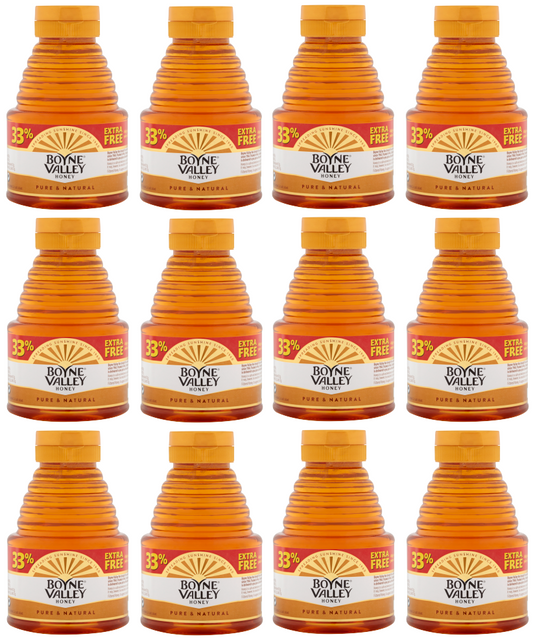 12 x Boyne Valley Honey Squeezy +33% Extra Free - 450G