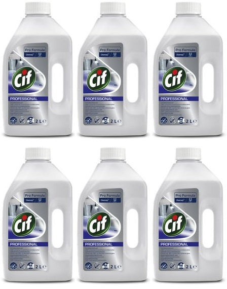 6 x Cif Professional Kitchen Descaler 2L