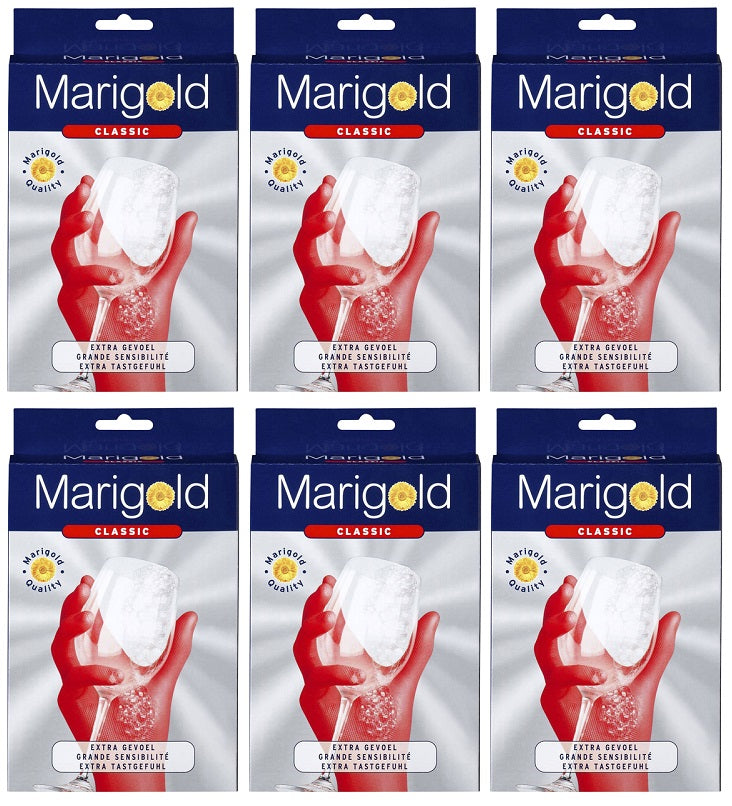 6 x Marigold Handy Lightweight Gloves Medium