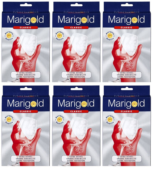 6 x Marigold Handy Lightweight Gloves Medium