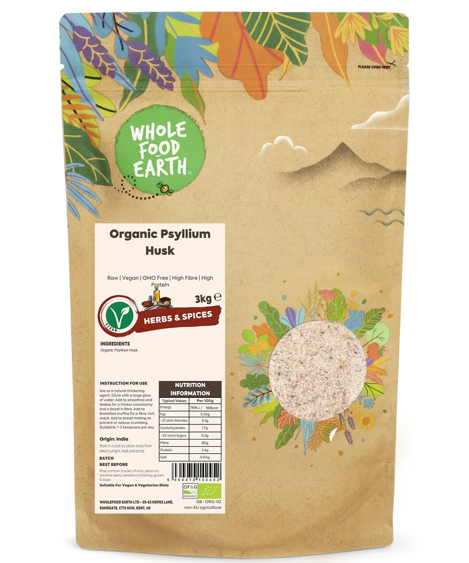 Organic Psyllium Husk