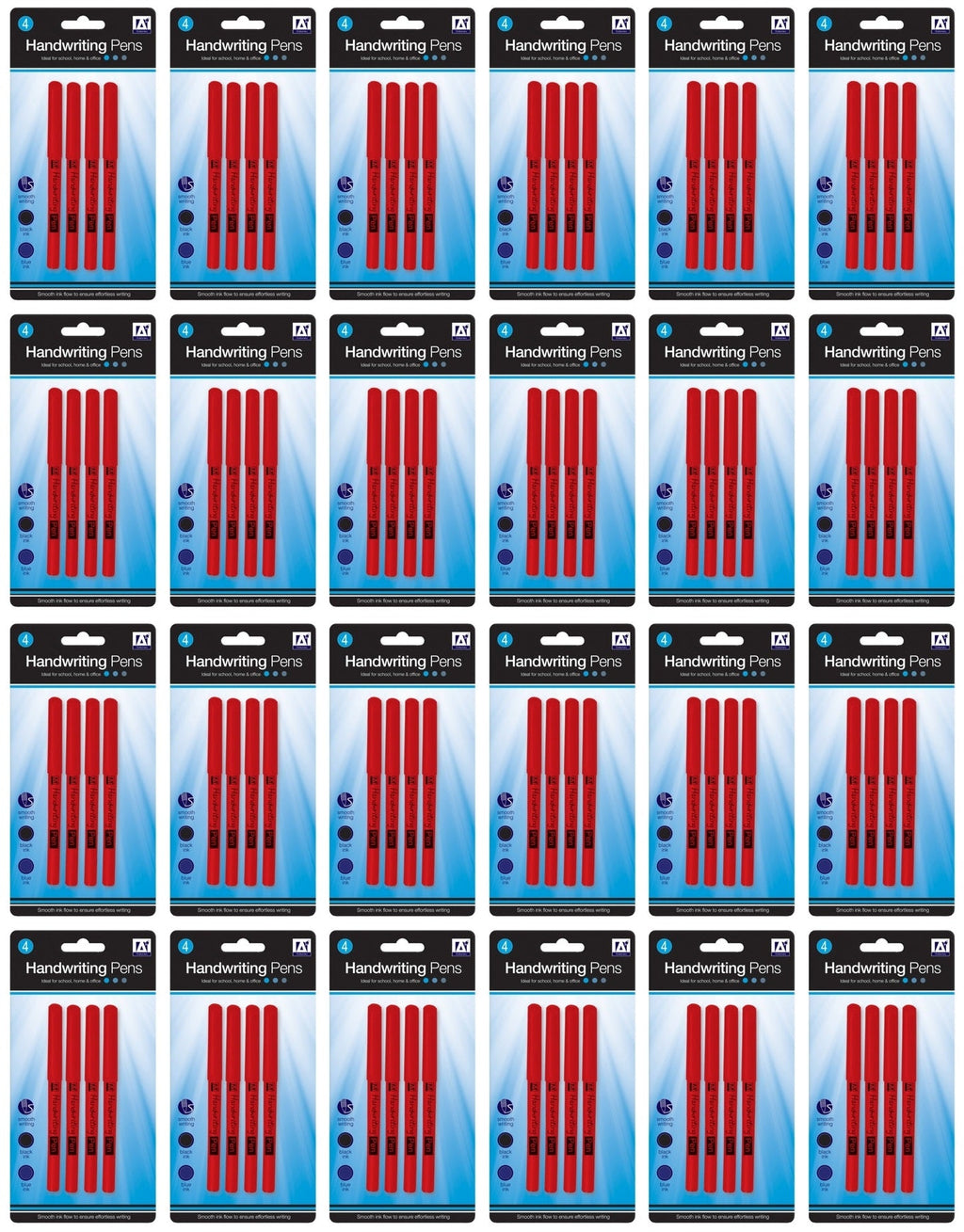 24 x Stat  4 Handwriting Pens Blue/Blk