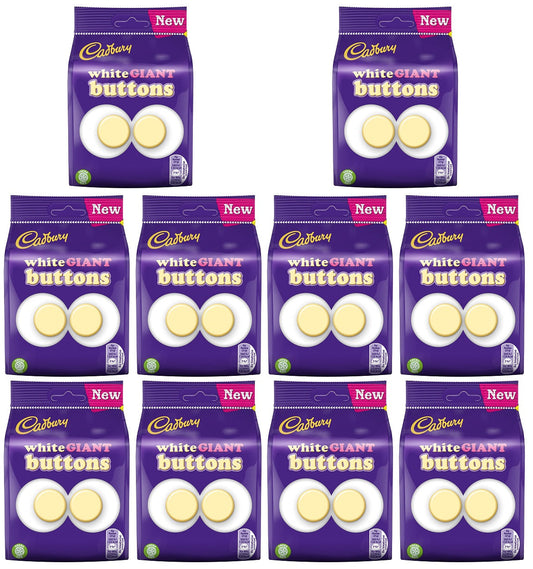 10 x Cadbury White Buttons 110G