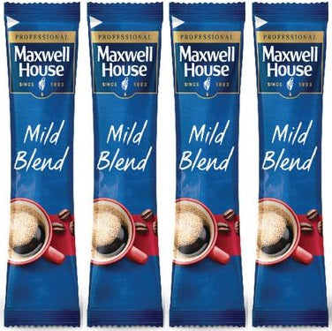 4 x Maxwell House Professional Mild Blend Once Cup Coffee Sticks 200 X 1.5G (300G)