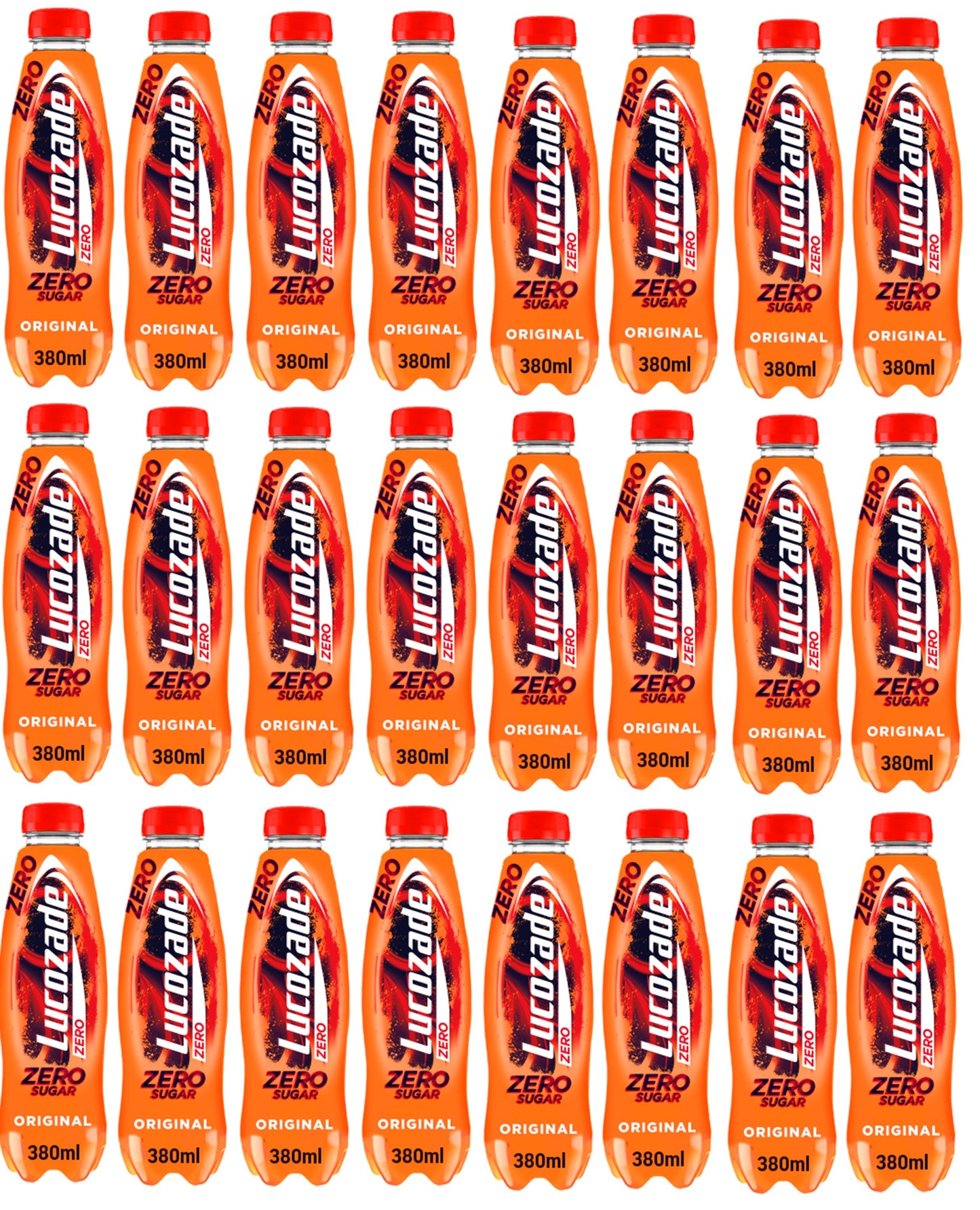 24 x Lucozade Zero Original 380ML