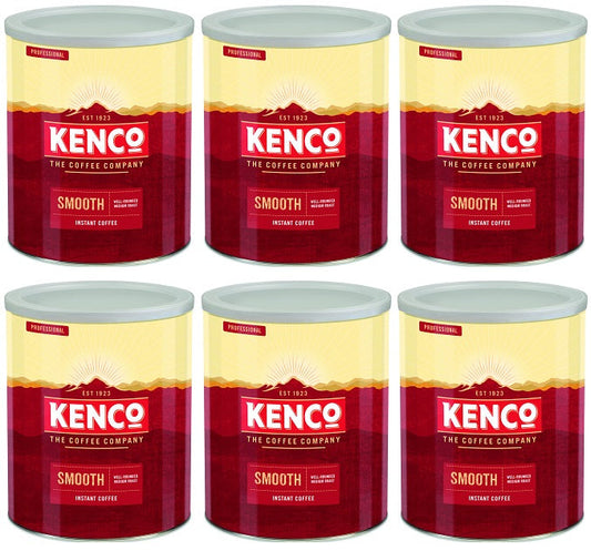 6 x Kenco Smooth Instant Coffee 750G
