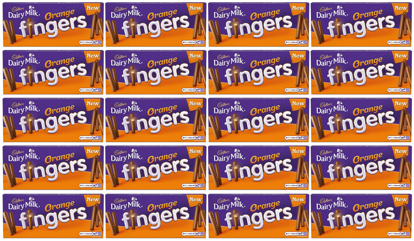 20 x Cadbury Dairy Milk Orange Fingers 114G