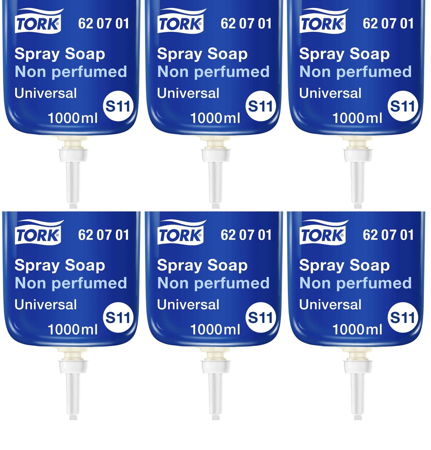 6 x Tork Spray Soap Non Perfumed 1000Ml X 6-  S1/11