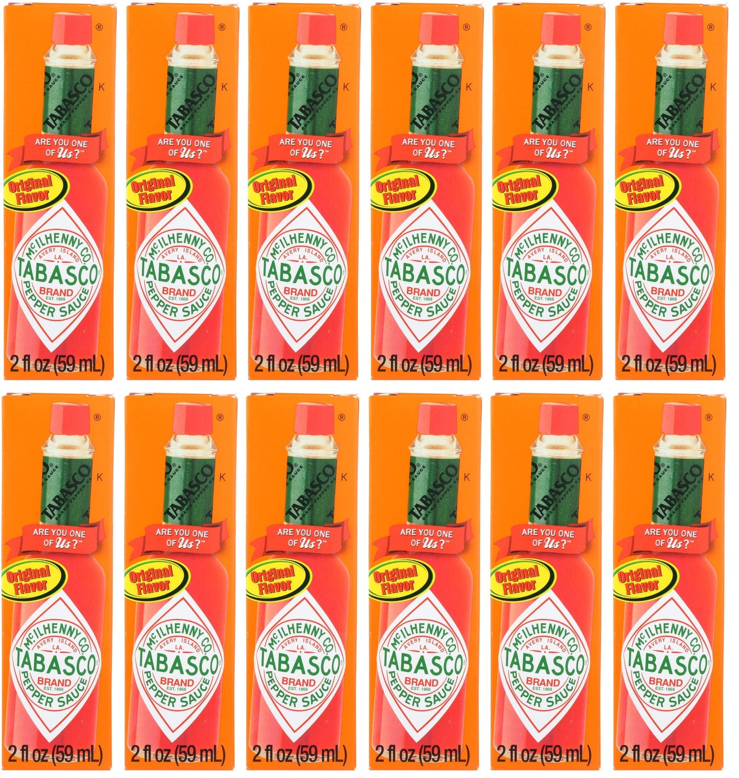 12 x Tabasco Pepper Sauce 60Ml