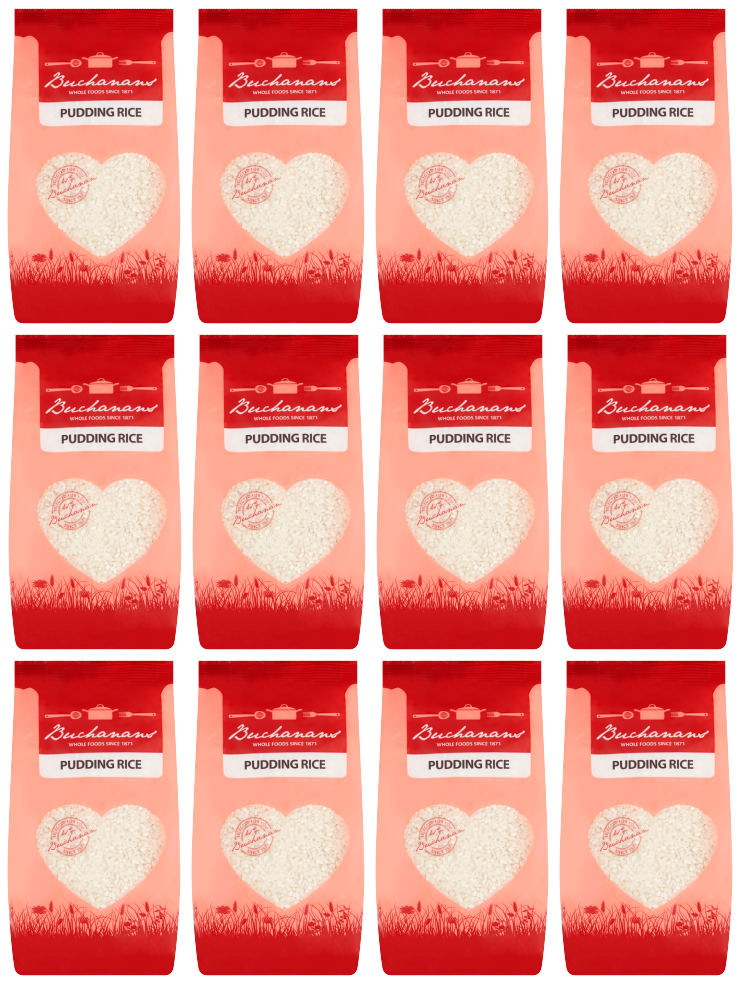 12 x Buchanan Pudding Rice 500G