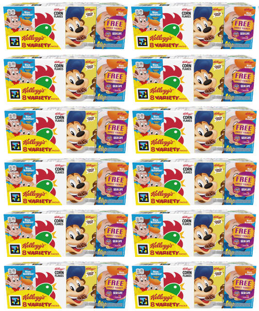12 x Kelloggs Variety Pack 8's