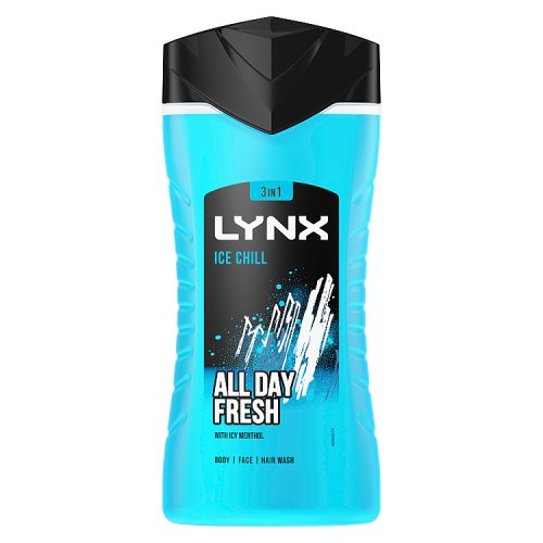 6 x Lynx  Lynx Ice Chill Shower Gel Ice Chill 225 Ml