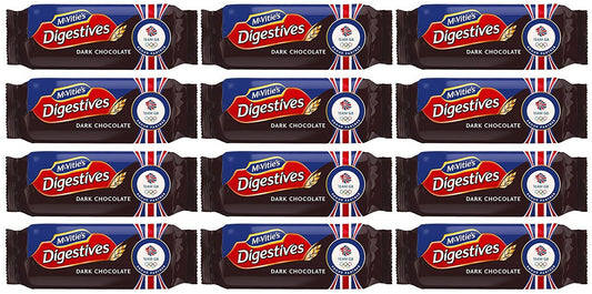 12 x Mcvitie's Dark Chocolate Digestive Biscuits 266G