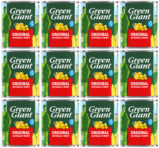 12 x Green Giant Original Sweetcorn Niblets 198Gm
